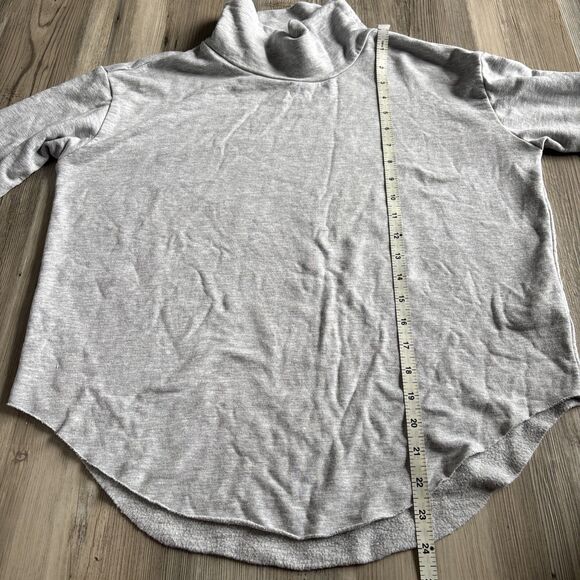 Offline By Aerie Softest Gray Mock Neck Fleece Comfy Light Pullover Sweatshirt S - Picture 7 of 9